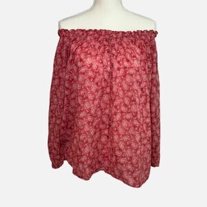 AMERICAN LIVING Women's Off-Shoulder Paisley Top -